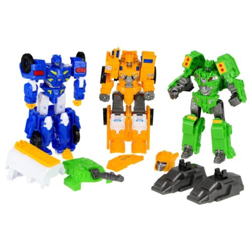 Mega set robot transformeer 3dlg geel