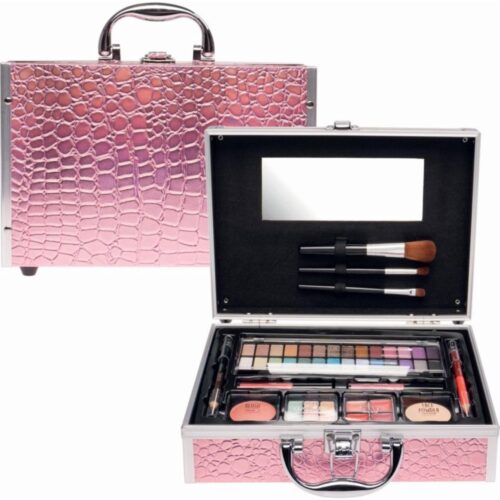 Casuelle make up koffer alu roze