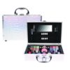 Casuelle make up koffer zilver croco