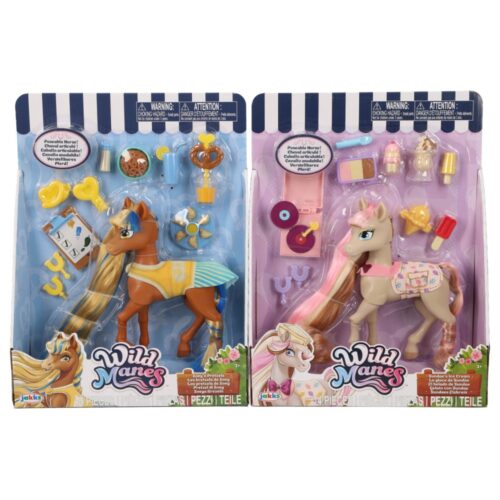 Wild Manes paard met accessoires 2 assorti (assortiment – willekeurige uitvoering)