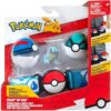 Pokemon Clip 'N' Go Poke Ball Belt Set (Squirtle #4 with Poke Ball, Dive Ball