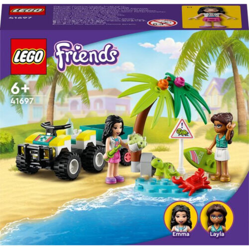LEGO Friends Schildpadden Reddingsvoertuig Bouwset met Strandbuggy en Aanhanger, Zeedieren Speelgoed voor Kinderen van 6+ Jaar, Cadeau voor Jongens en Meisjes 41697