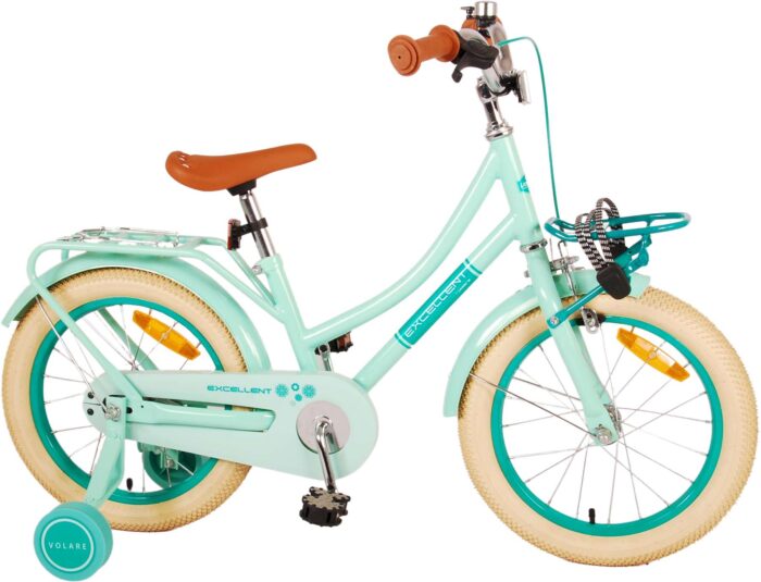 Volare Excellent Kinderfiets - Meisjes - 16 inch - Groen - 95% afgemonteerd - Afbeelding 3